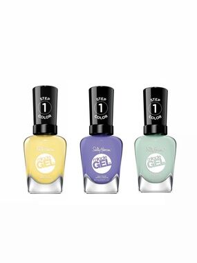 NEW SALLY HANSEN Miracle Gel Nail Polish Knowledge is Flower Fly cacti sunbrella